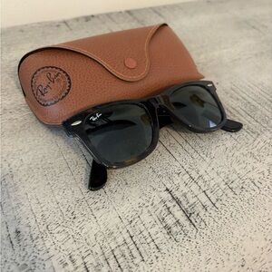 Ray-Ban Classic Wayfarer Tortoise Sunglasses with Brown Case